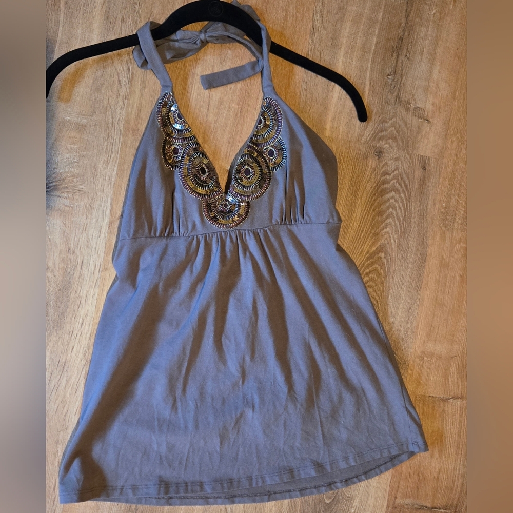 Embellished Halter Top - Picture 6 of 7